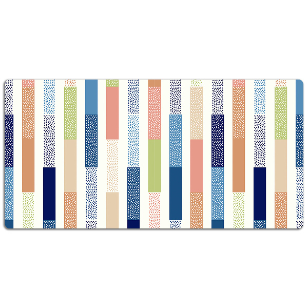 Full desk mat colorful stripes