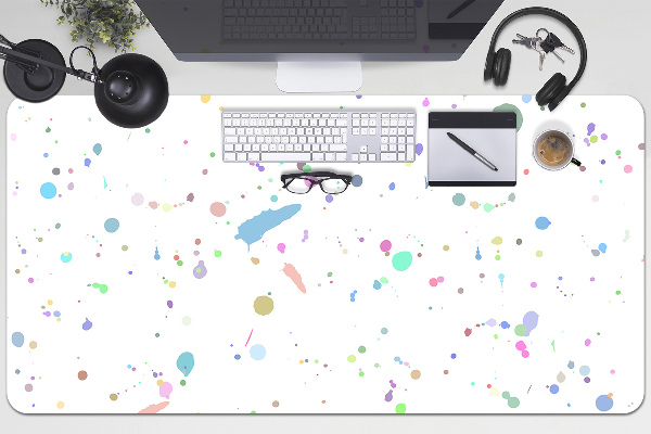 Large desk mat for children Paint stain