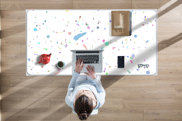 Large desk mat for children Paint stain
