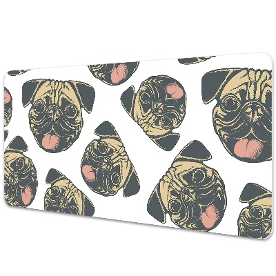 Large desk mat for children Pugs