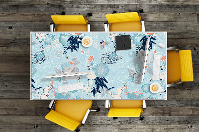 Large desk mat for children Heron