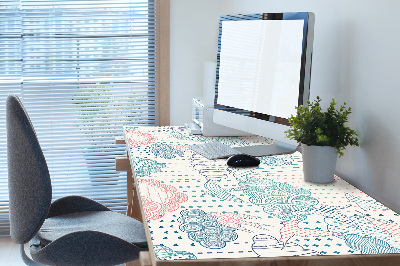 Desk pad Clouds and Dots