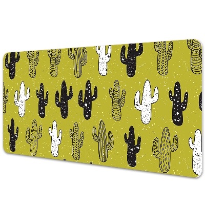 Large desk mat for children cacti