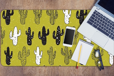 Large desk mat for children cacti