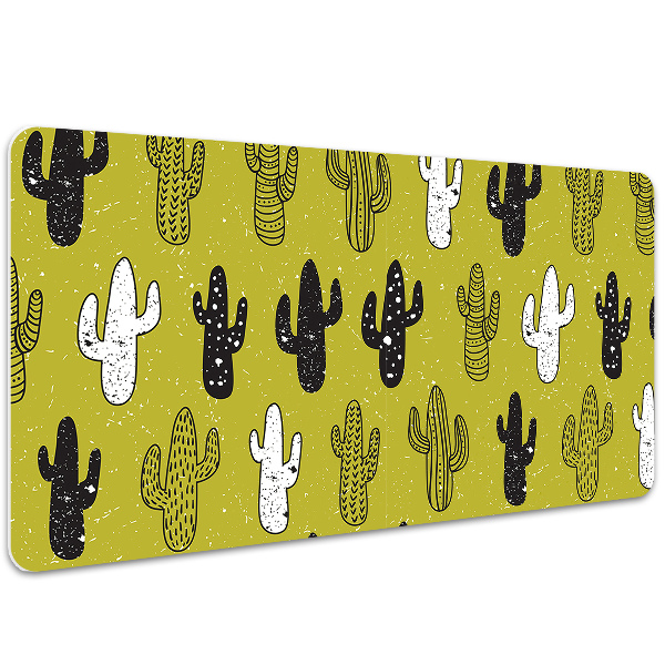 Large desk mat for children cacti