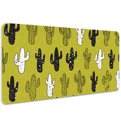 Large desk mat for children cacti