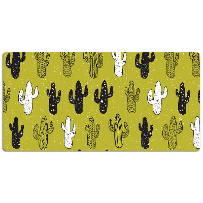 Large desk mat for children cacti