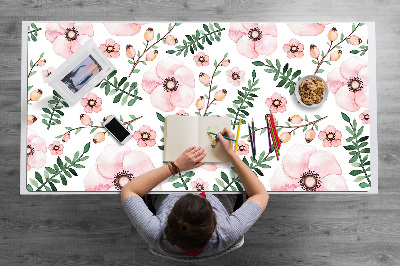 Large desk mat for children Flowers