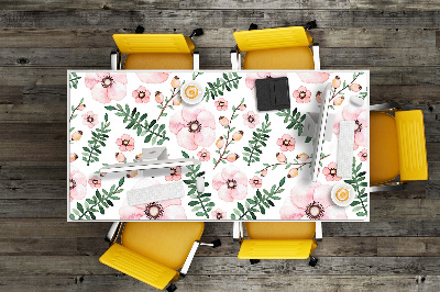 Large desk mat for children Flowers