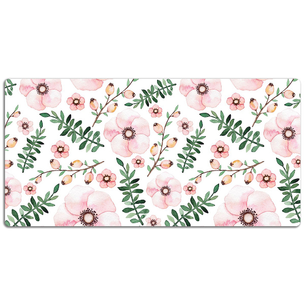 Large desk mat for children Flowers