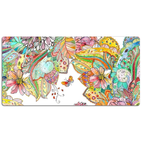 Large desk pad PVC protector mandala pattern