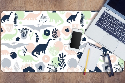 Large desk mat for children Dinosaurs