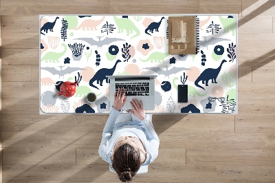 Large desk mat for children Dinosaurs