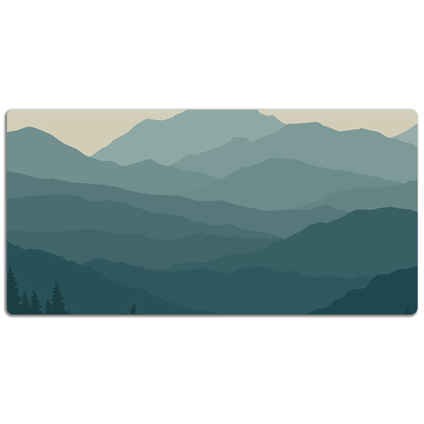 Large desk mat for children forest Mountains