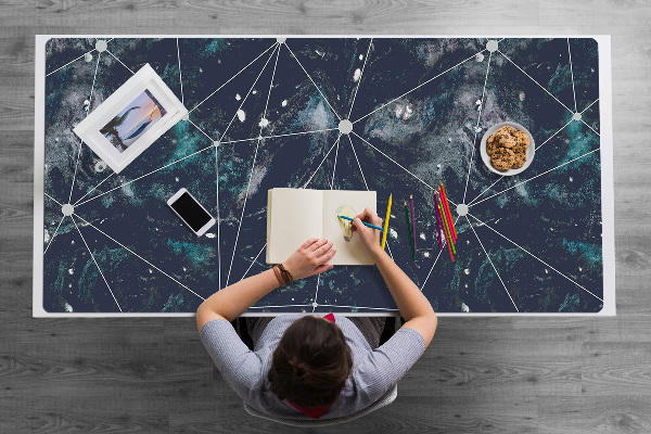 Large desk mat for children Night sky