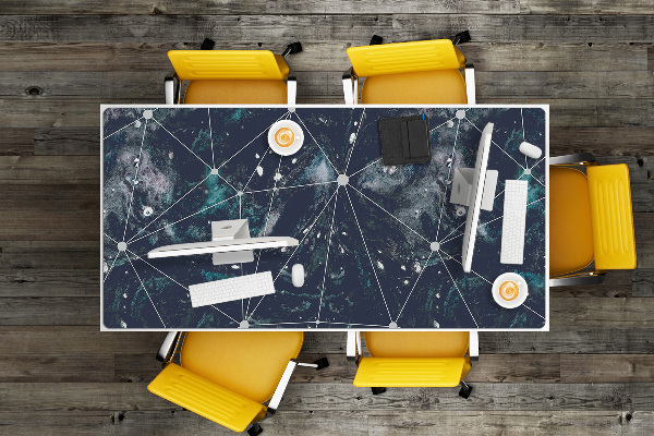 Large desk mat for children Night sky