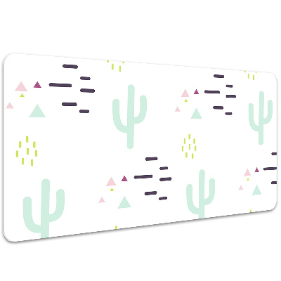 Large desk mat for children cacti