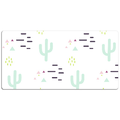 Large desk mat for children cacti