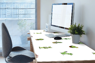 Large desk mat for children cacti