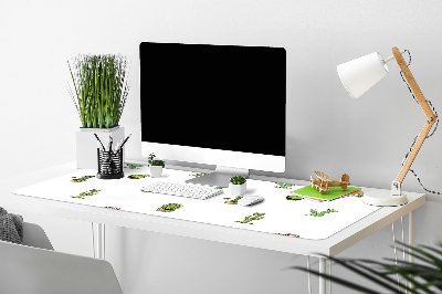 Large desk mat for children cacti