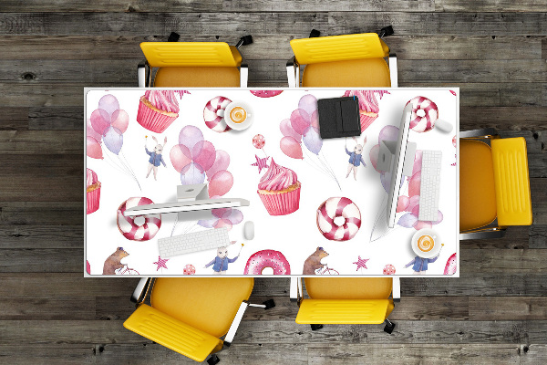 Full desk pad Sweets and balloons