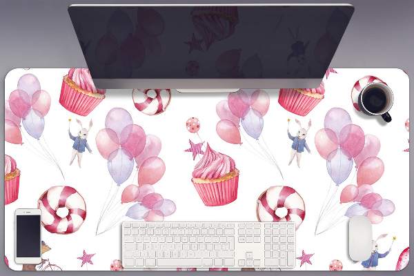 Full desk pad Sweets and balloons