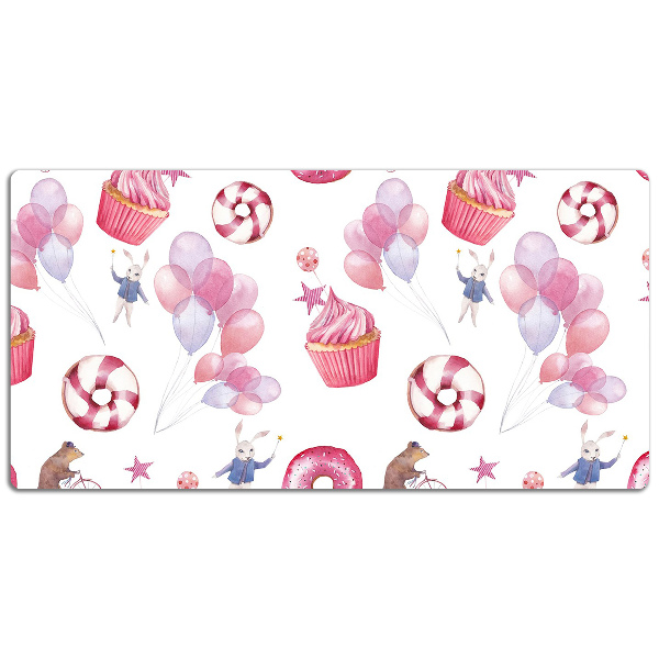 Full desk pad Sweets and balloons