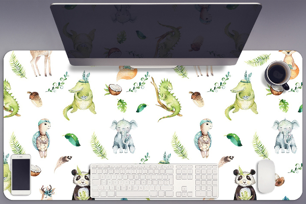 Full desk protector amusement animals