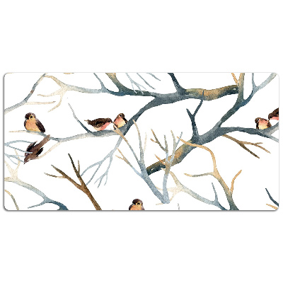 Desk mat Sparrows on the branches