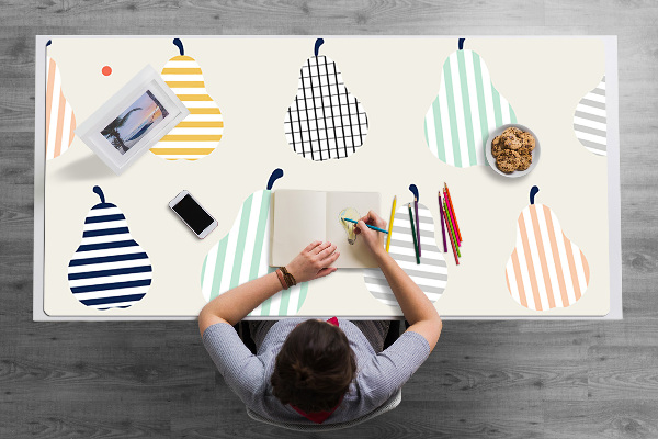 Large desk mat for children Pears