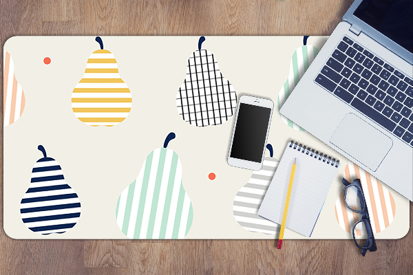 Large desk mat for children Pears