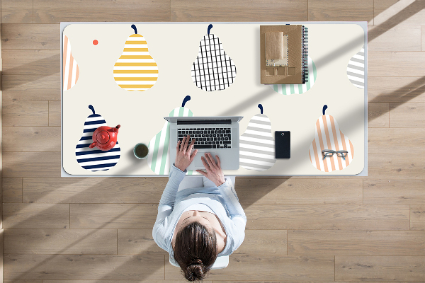 Large desk mat for children Pears