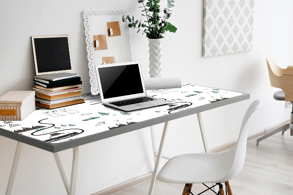 Large desk mat table protector Purpose of trip