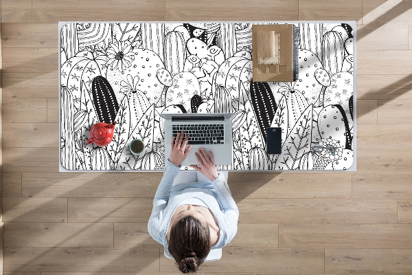 Full desk mat comic cacti