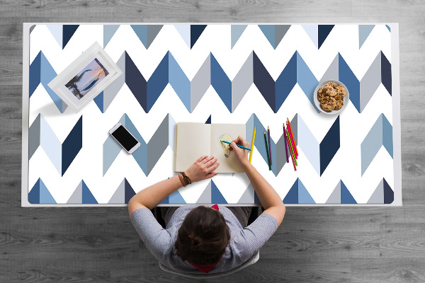 Large desk mat for children herringbone