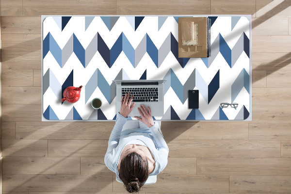 Large desk mat for children herringbone