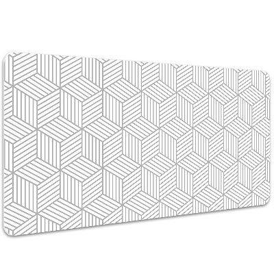 Full desk pad 3D cubes pattern