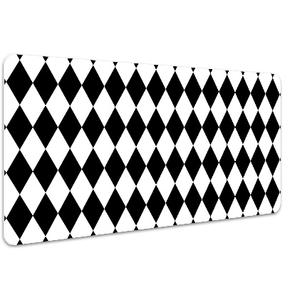 Large desk pad PVC protector Argyle pattern