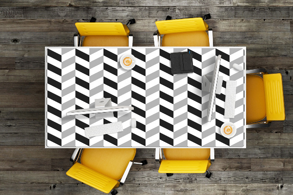 Full desk mat Herringbone pattern