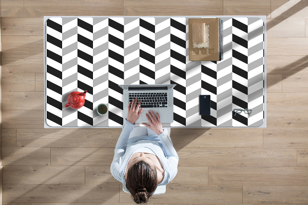 Full desk mat Herringbone pattern
