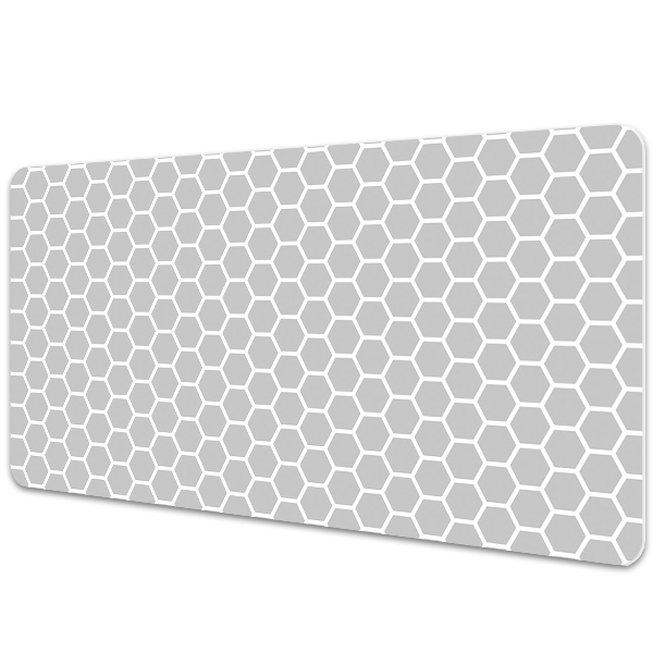 Large desk mat table protector Honeycomb