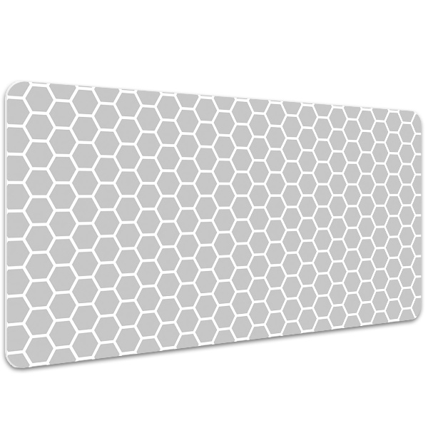Large desk mat table protector Honeycomb