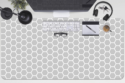 Large desk mat table protector Honeycomb