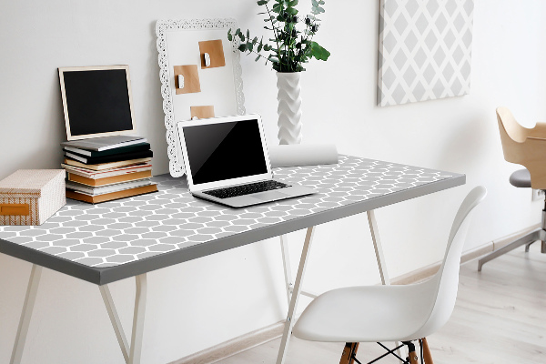 Large desk mat table protector Honeycomb