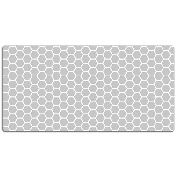 Large desk mat table protector Honeycomb