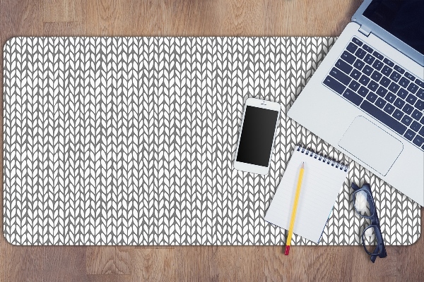 Full desk mat Herringbone pattern