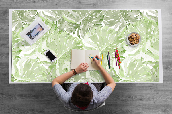 Desk pad Monstera leaves