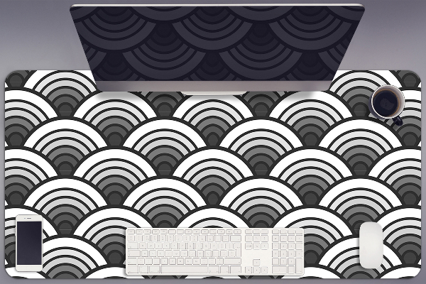 Full desk pad Scallop ombre