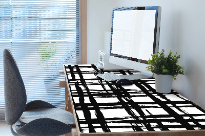 Large desk pad PVC protector Plaid pattern