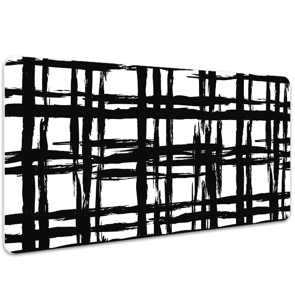 Large desk pad PVC protector Plaid pattern